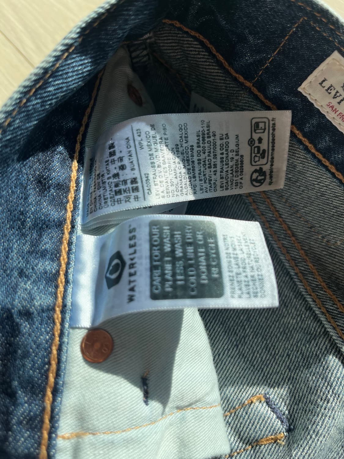 리바이스 568 워싱데님 28x32 상품이미지3