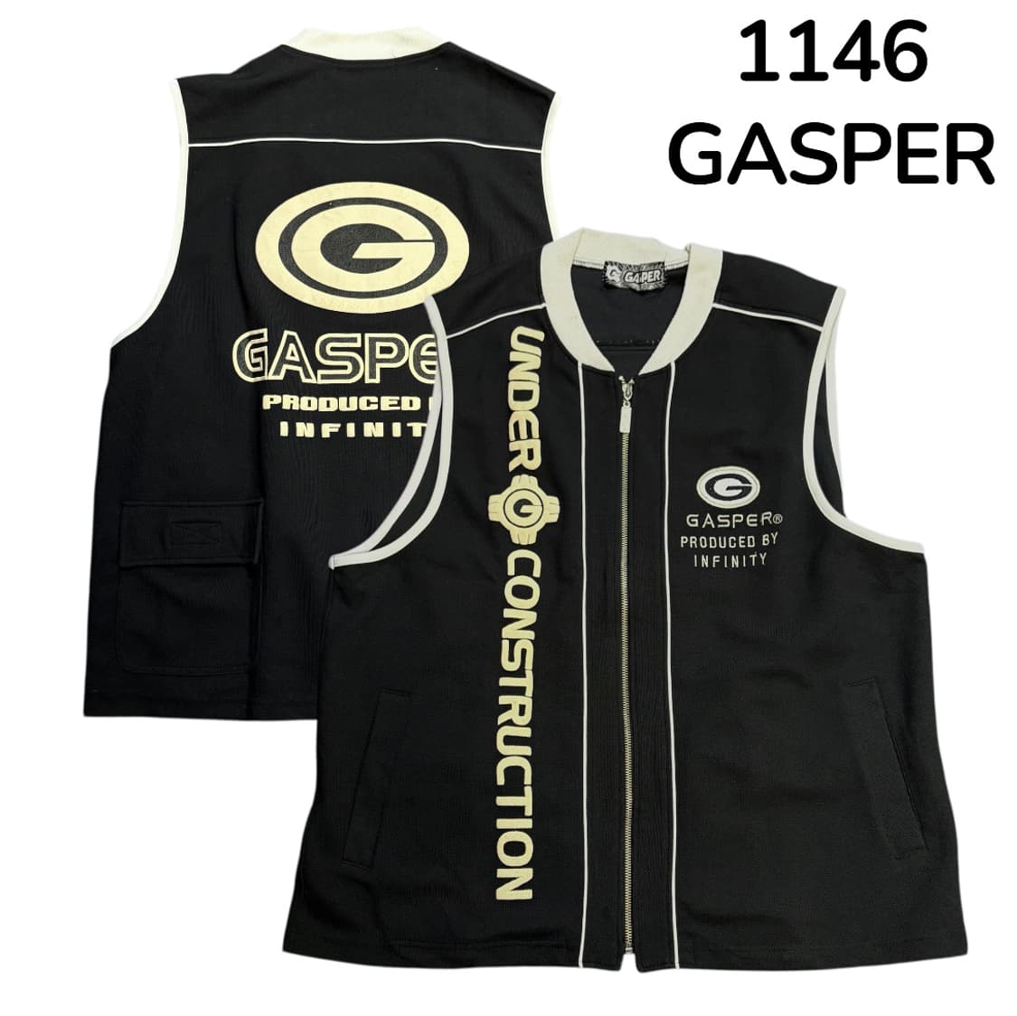 90s Gasper 올드스쿨 빅로고 베스트 조끼  상품이미지1