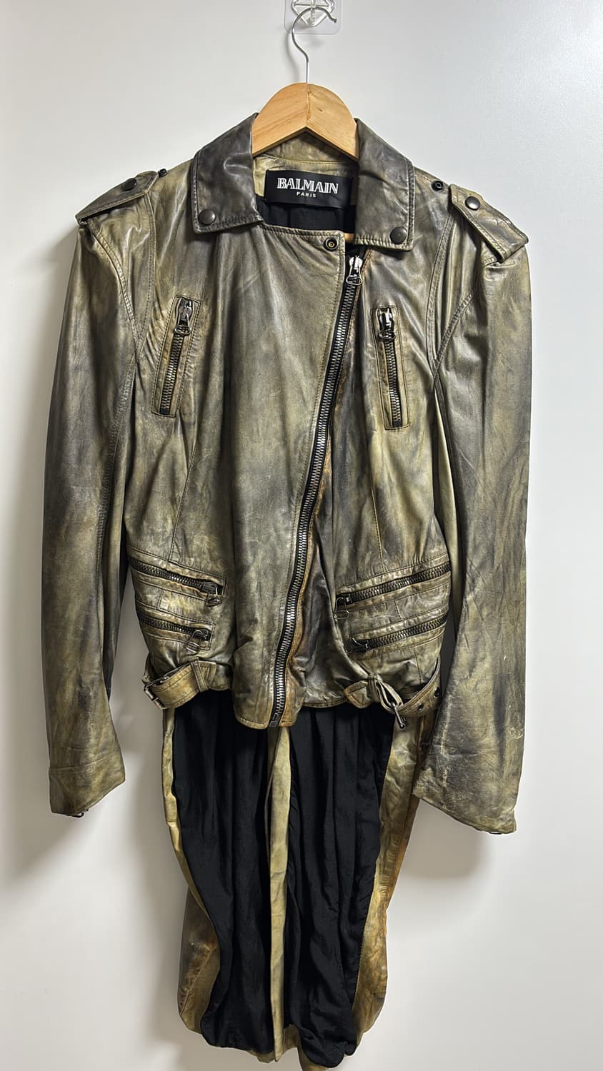 발망 데카르넹 2010ss 램스킨 라이더 자켓 롱 상품이미지2