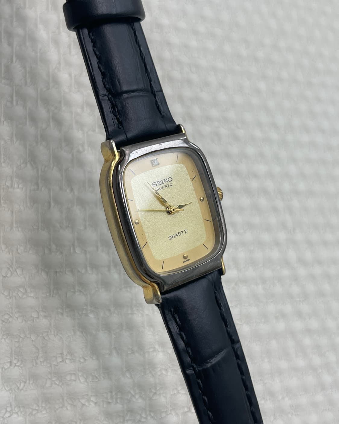 [001] Seiko 5 Quartz 세이코 빈티지 쿼츠 드레스 워치 상품이미지3