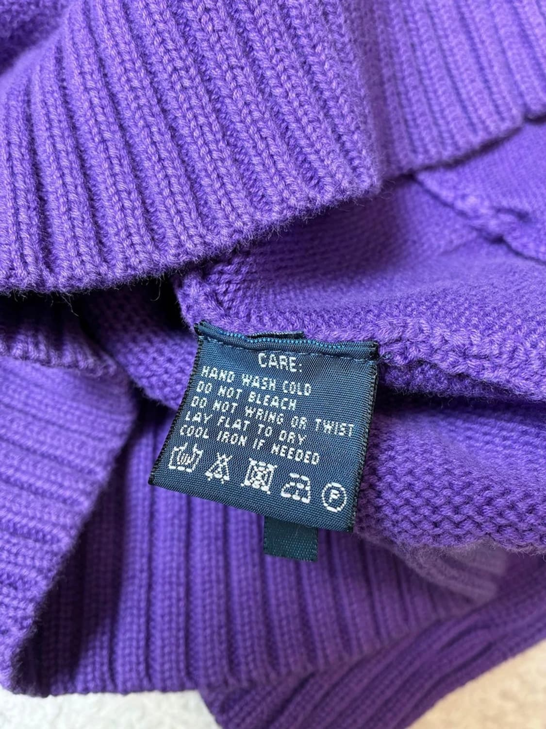 폴로 랄프로렌 00's 코튼 니트 풀집업 자켓 PN7168 상품이미지7