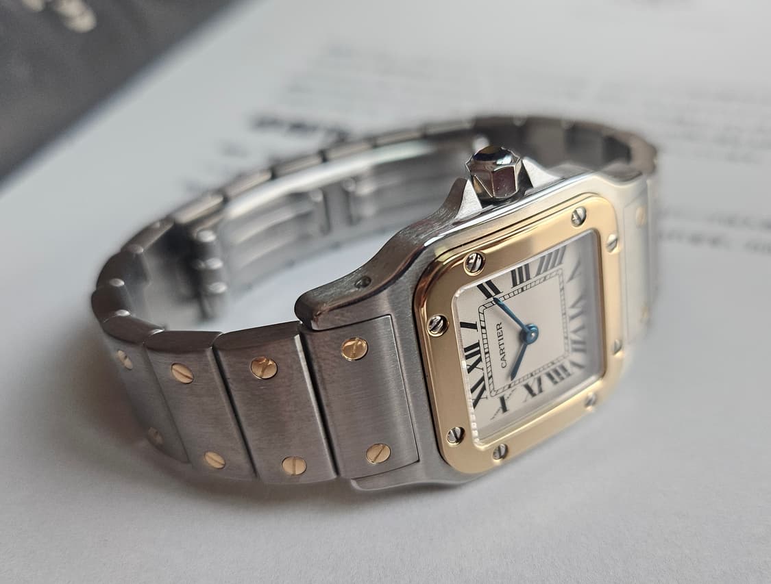 까르띠에 산토스 갈베 18k콤비 스몰 상품이미지2