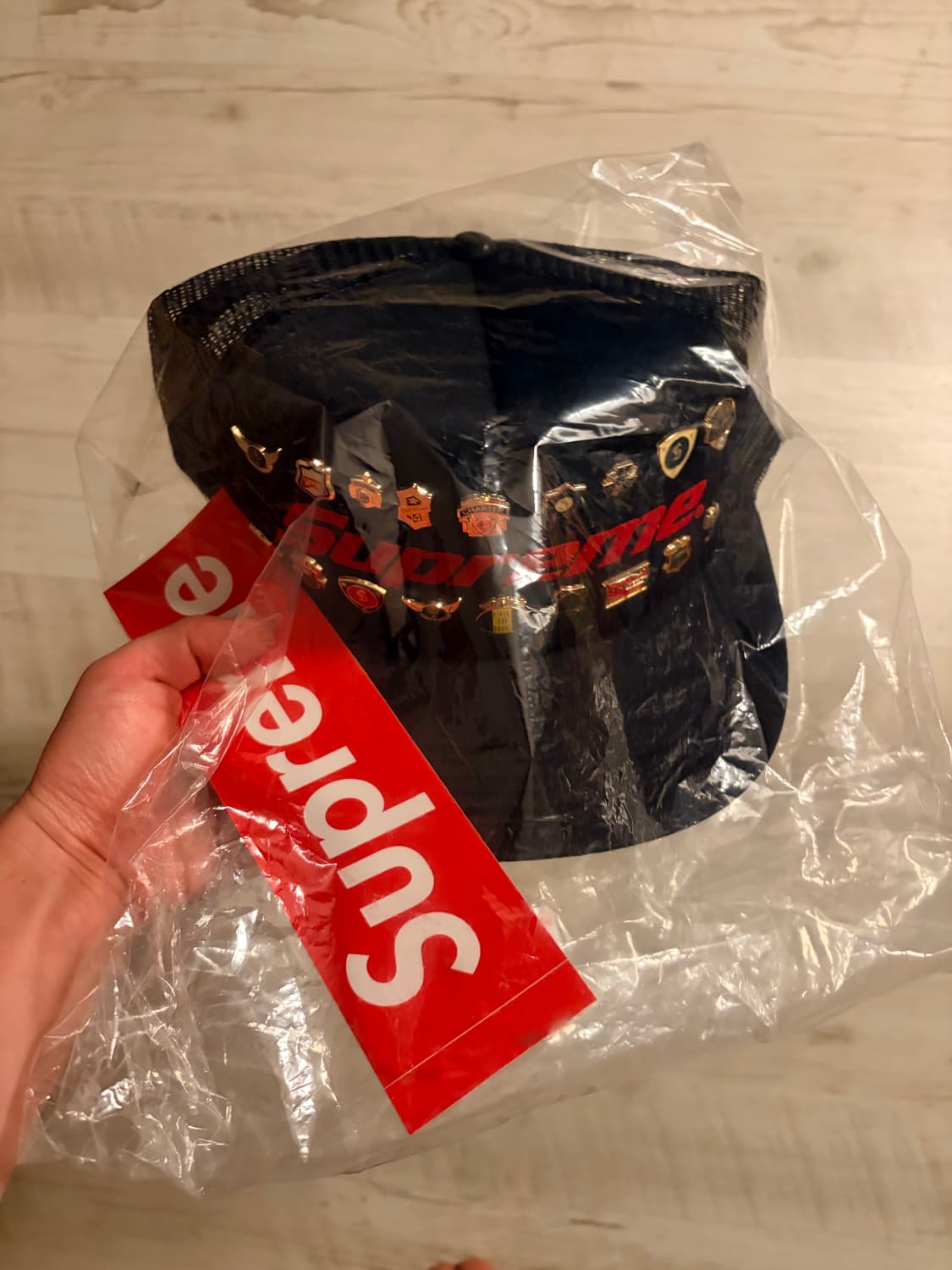 26SS 슈프림 Pins mesh Back 5-panel 모자 상품이미지2