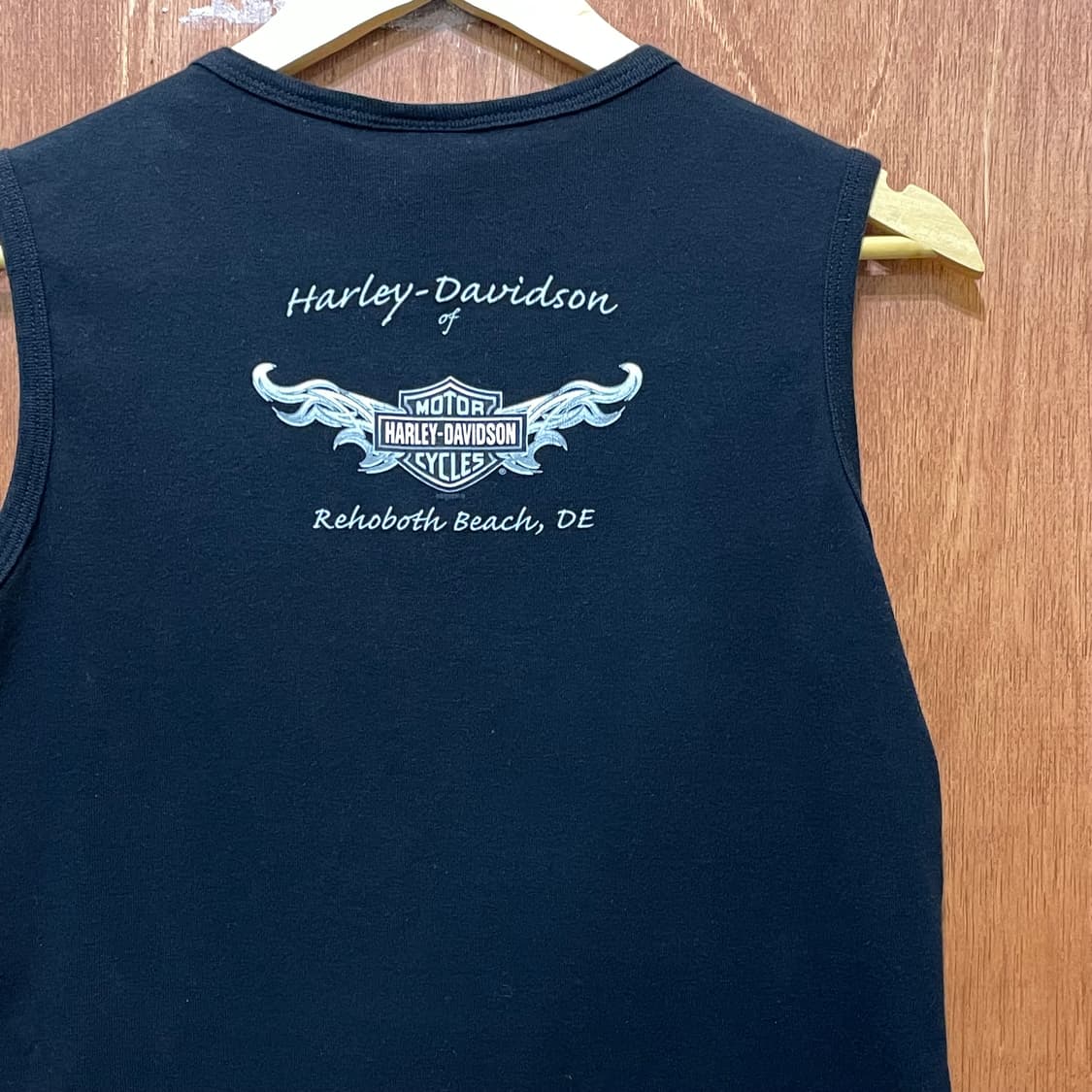 (M) Harley Davidson 할리 프린팅 슬리브리스 상품이미지5