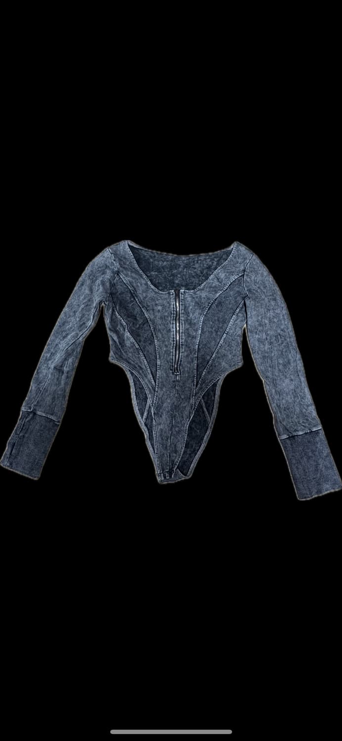 슬림핏 그런지 바디 슈트 상품이미지1