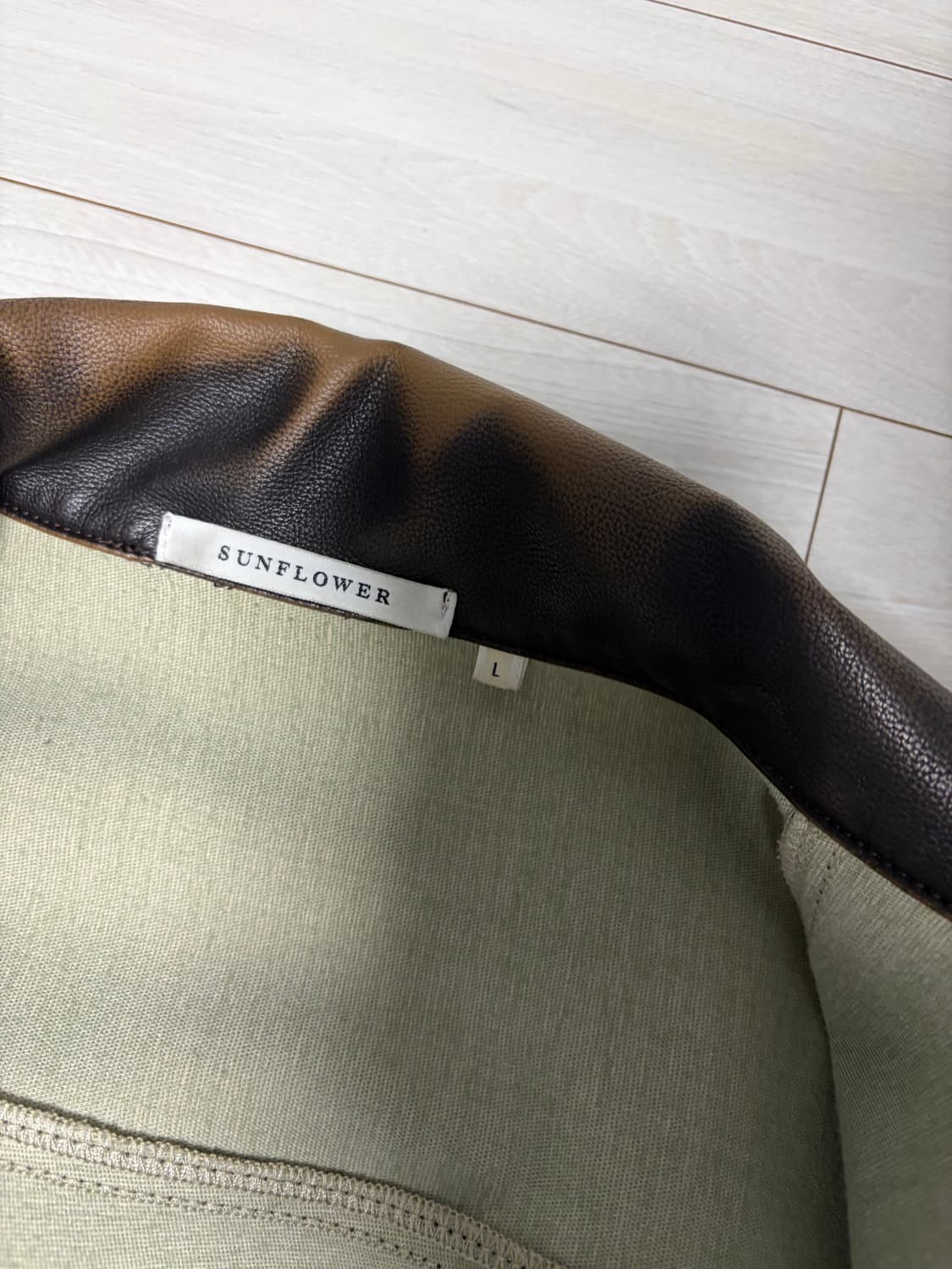 (L,32) Sunflower 레더 트러커 셋업 빈티지브라운 상품이미지9