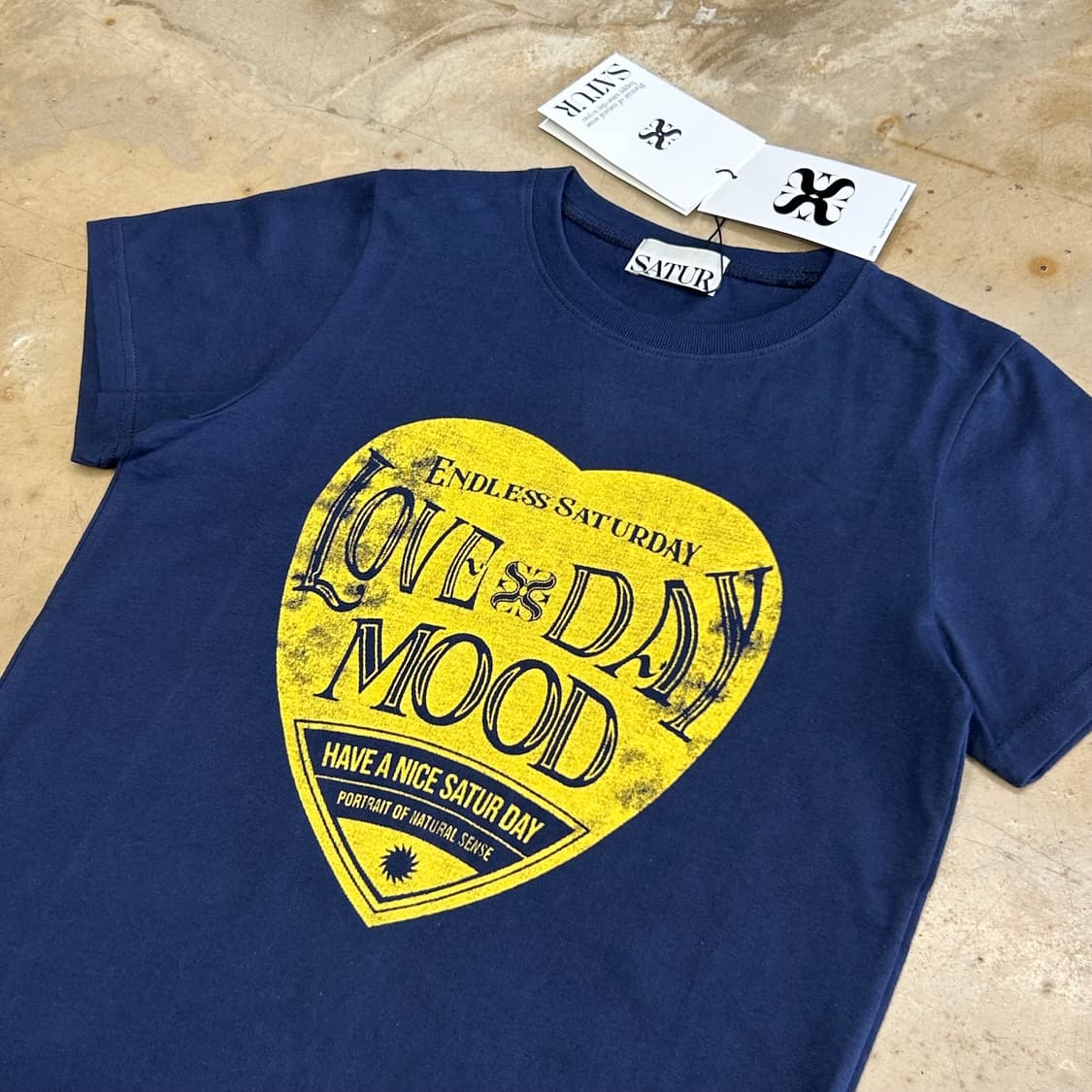 WS 세터 여성용 네이비 반팔티 상품이미지1