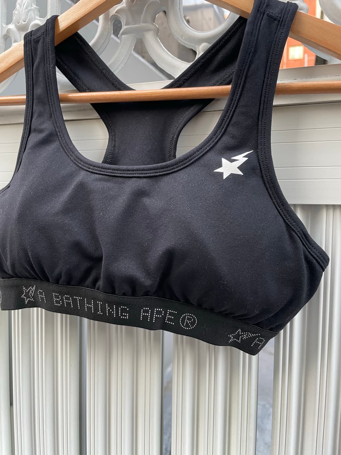 (빈티지)레어 Bape 베이프 로고밴딩 우먼스 레이서백 브라 탑 상품이미지4
