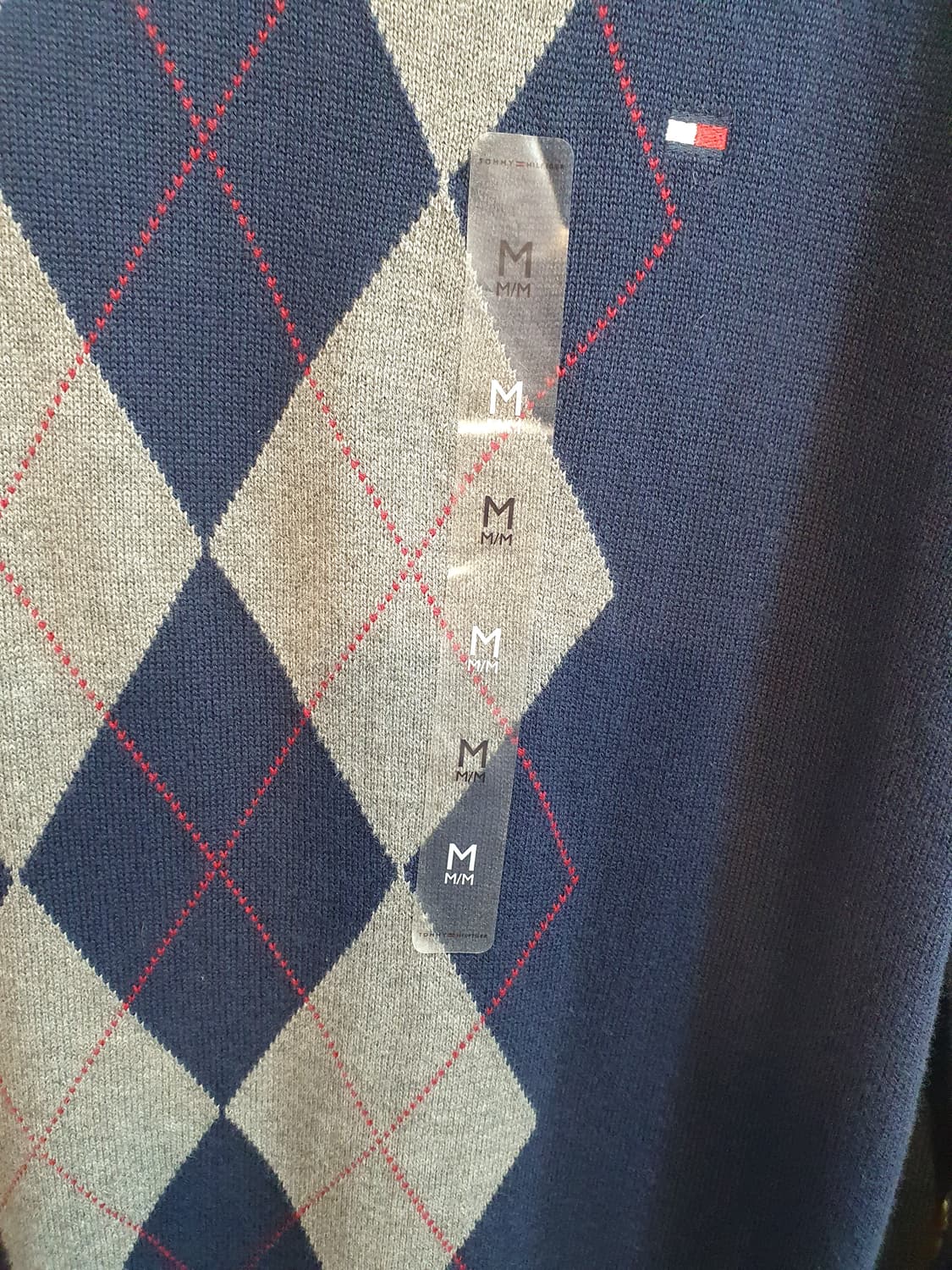 새상품)타미힐피거 아가일 니트 남성  상품이미지3