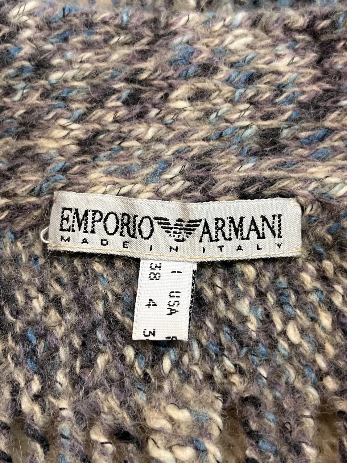 90s 빈티지 엠포리오 아르마니 니트 집업 자켓 상품이미지6