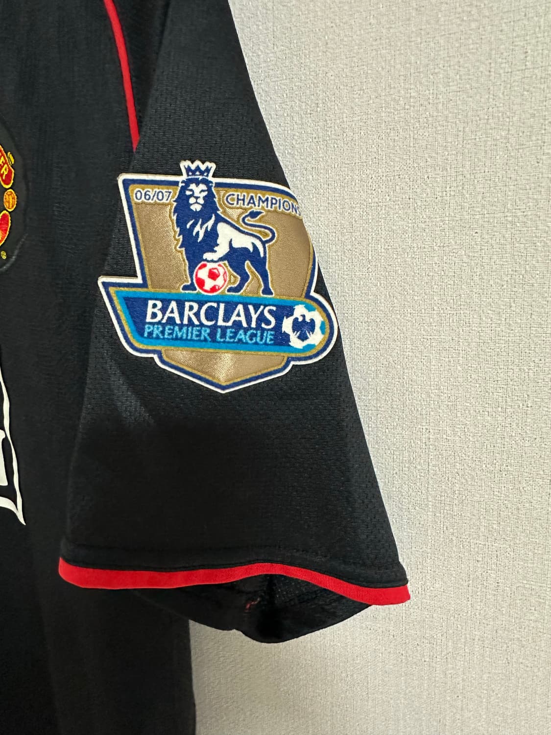 07-08 맨유 어웨이 호날두 (황금사자패치/M)올드래플/빈티지 상품이미지4