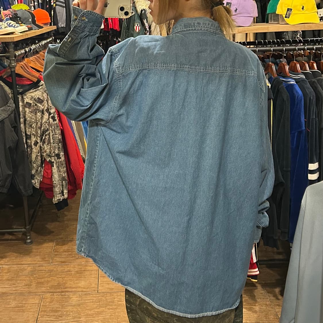 [HI] 칼하트 긴팔 데님 셔츠 블루 상품이미지5