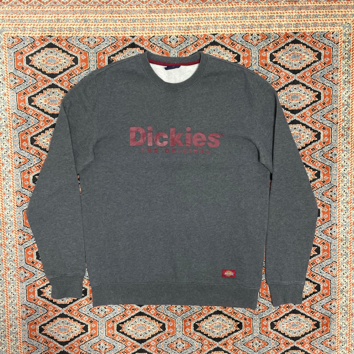 디키즈 스펠로고 차콜 기모 맨투맨 남성XL 상품이미지1