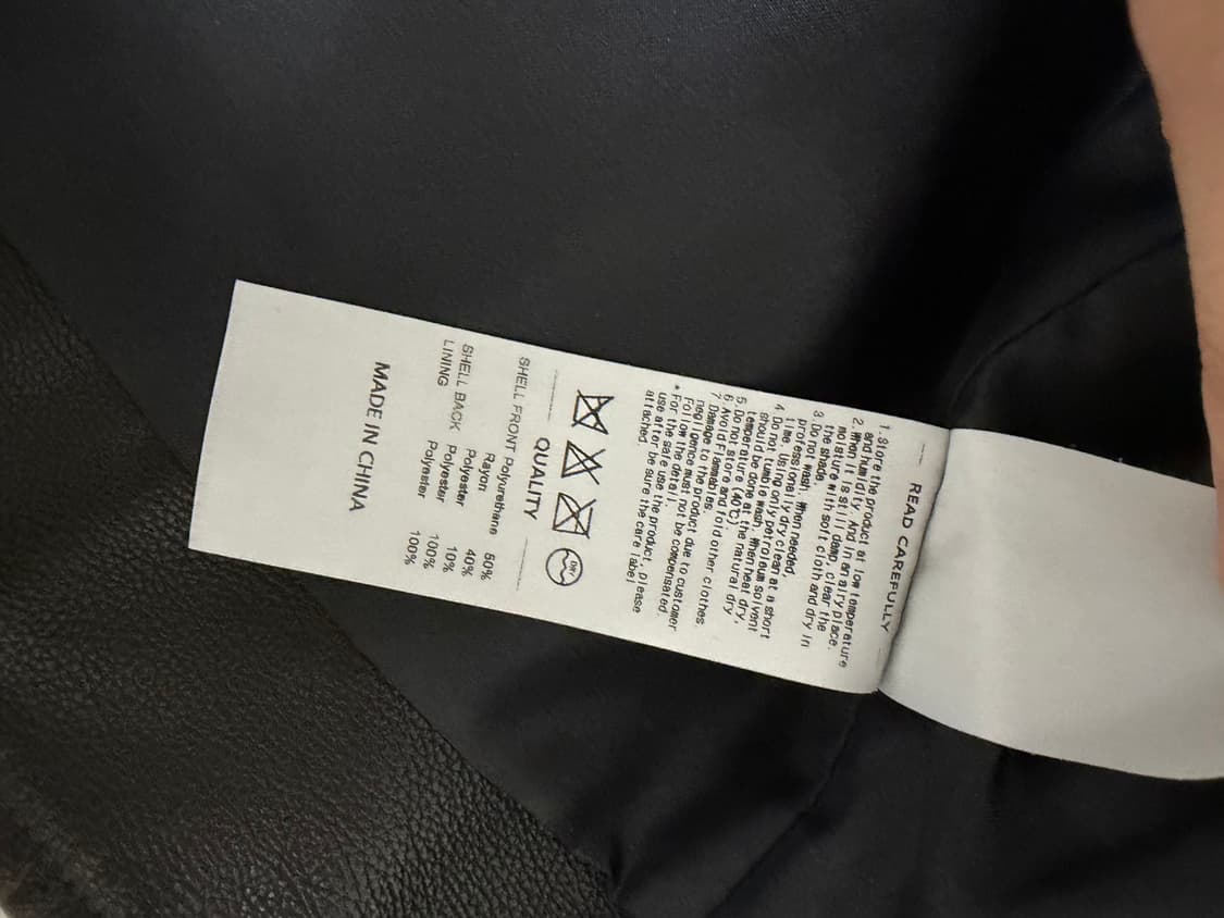 NOICE 레더자켓 우먼 브라운 S 상품이미지7