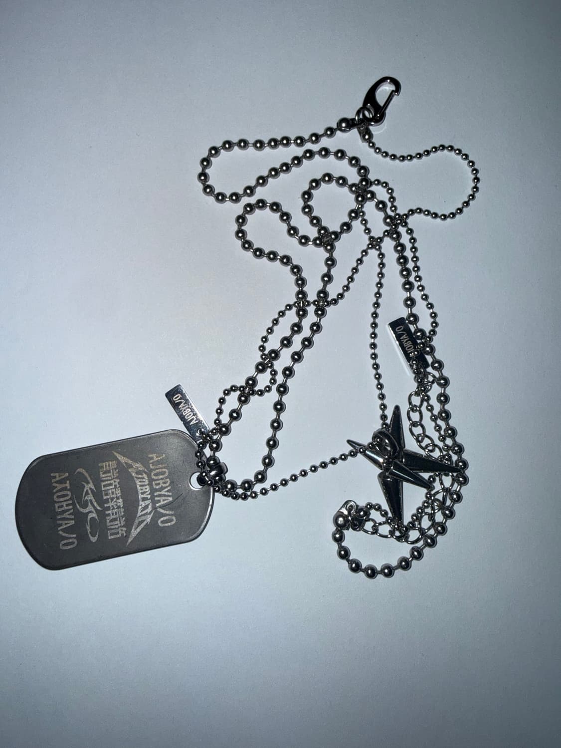 Dog Tag Layered Necklace [SILVER] 상품이미지1