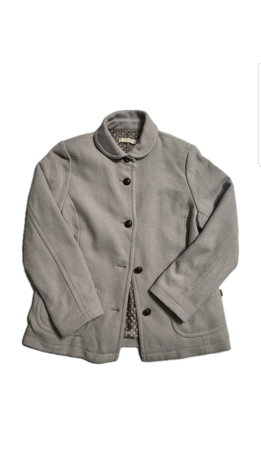 도트안감 회베이지 자켓 상품이미지1