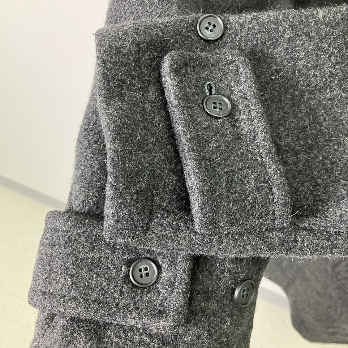 Kent 차콜 울 후드 더플 코트 M 상품이미지7