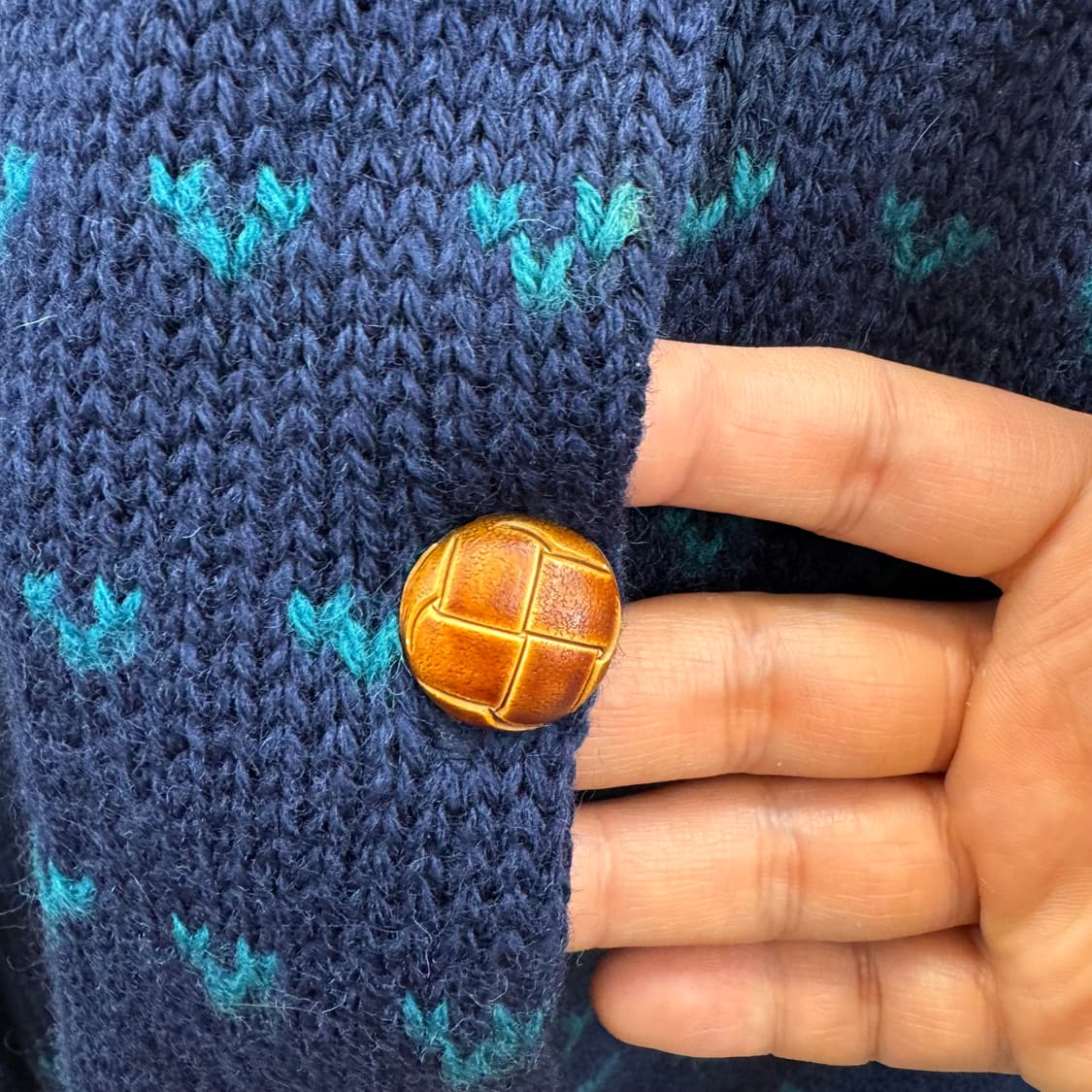 80s 펜들턴 퓨어 버진 울 페어아일 가디건 made in USA (L) 상품이미지3