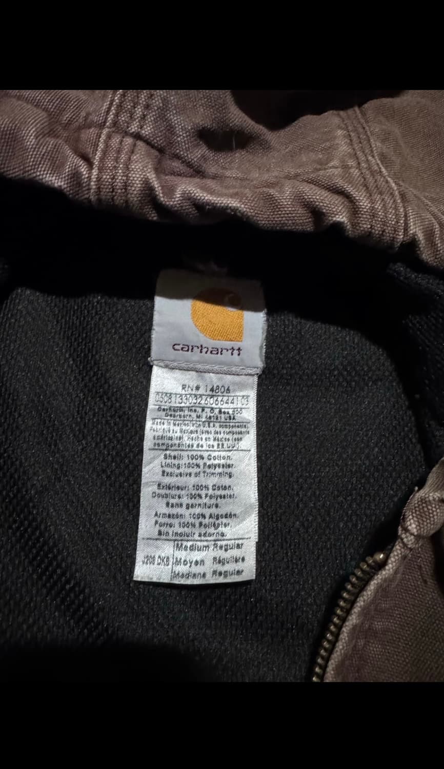 00‘s 칼하트 j208 덕 후드 액티브 자켓 브라운 m 상품이미지6