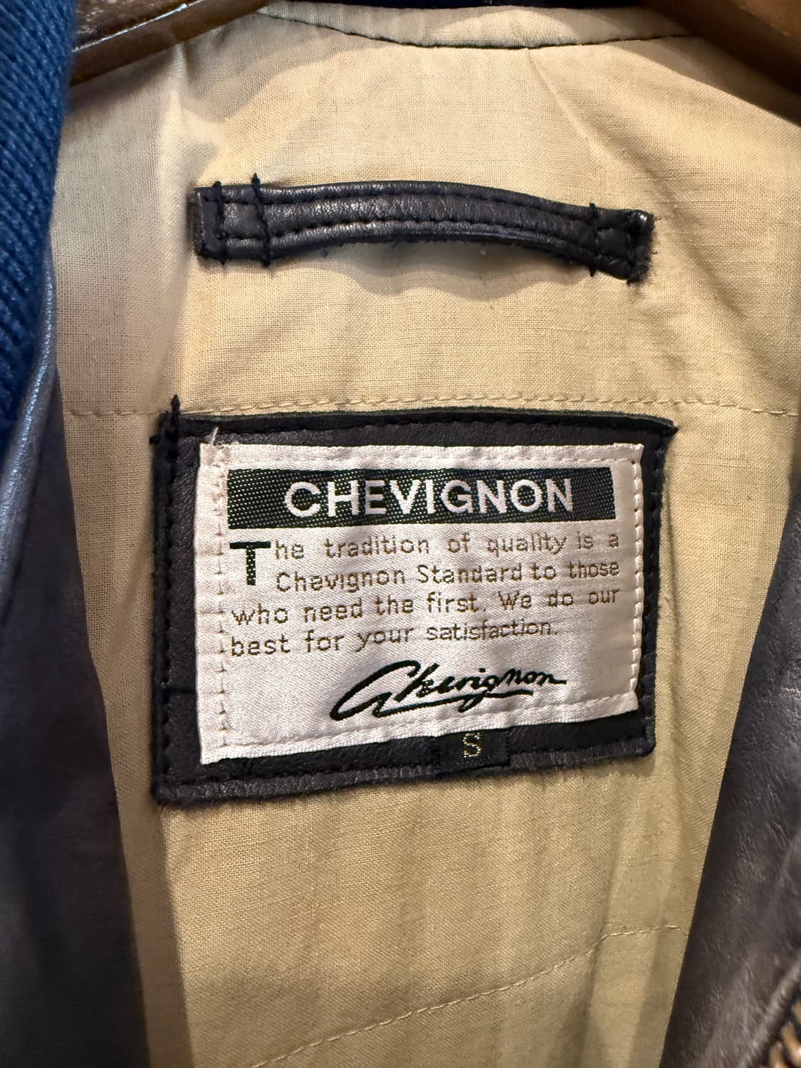 90s 쉐비뇽 소가죽 자켓 S(L) 상품이미지7