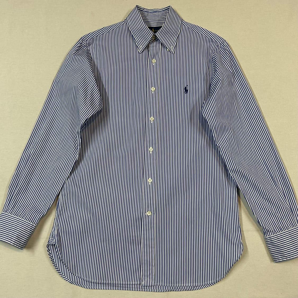 S) 폴로 랄프로렌 클래식핏 블루 스트라이프 포플린 셔츠 T94 상품이미지2