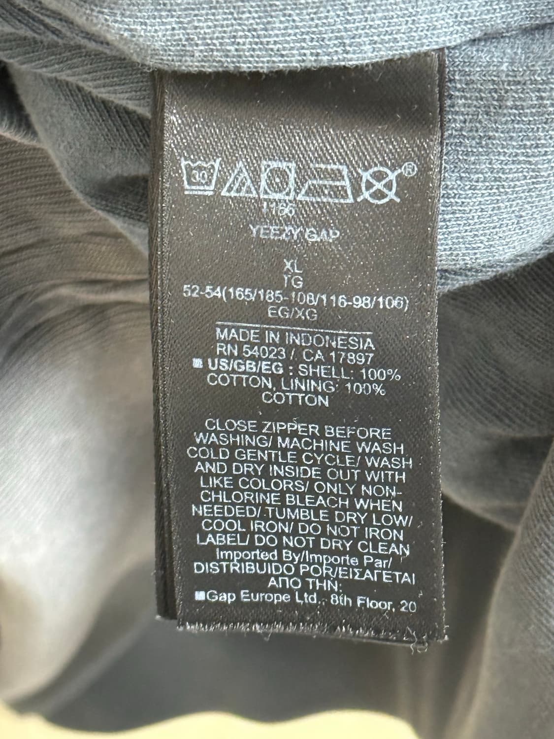 [XL] 이지갭 후드집업 포에틱 그레이 상품이미지4