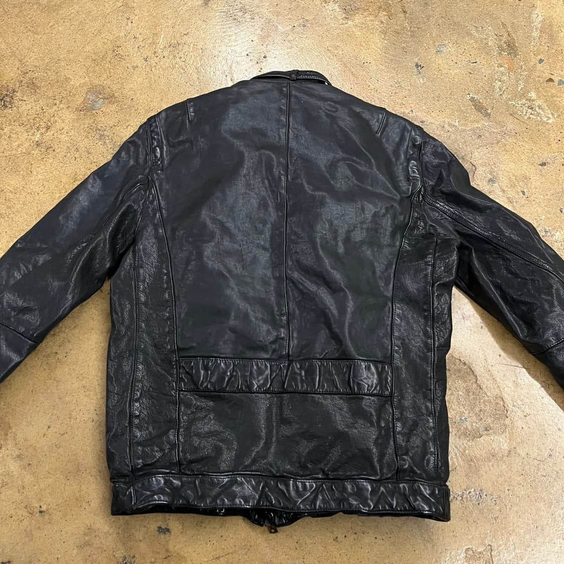 [정품/XS] 닐바렛 멀티지퍼 버팔로 레더 가죽 자켓 b17 상품이미지4