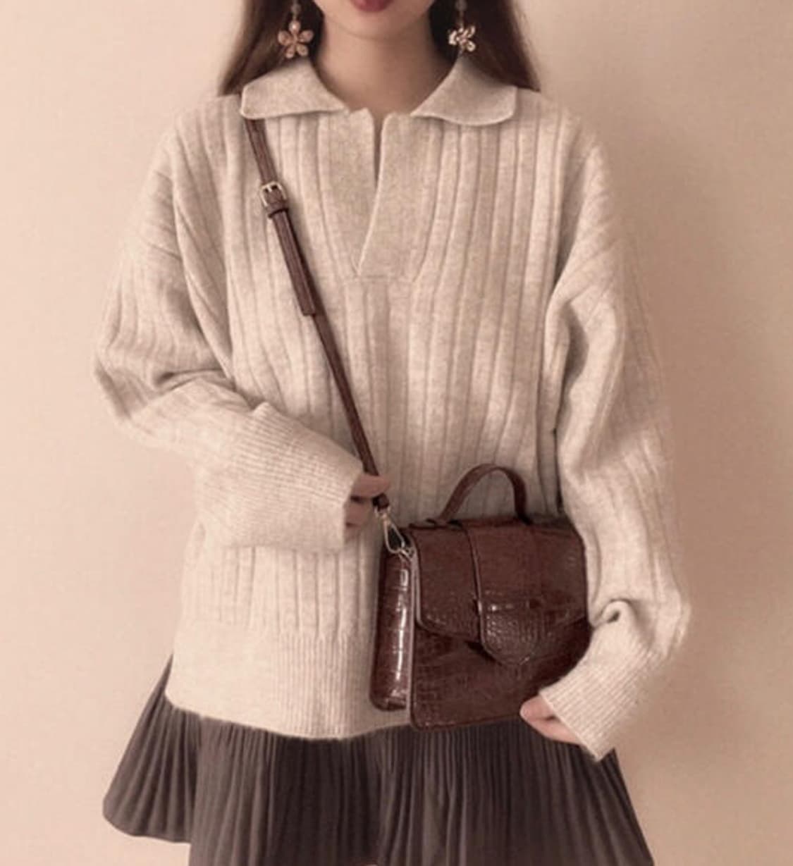 빈티지 오버핏 니트  상품이미지1