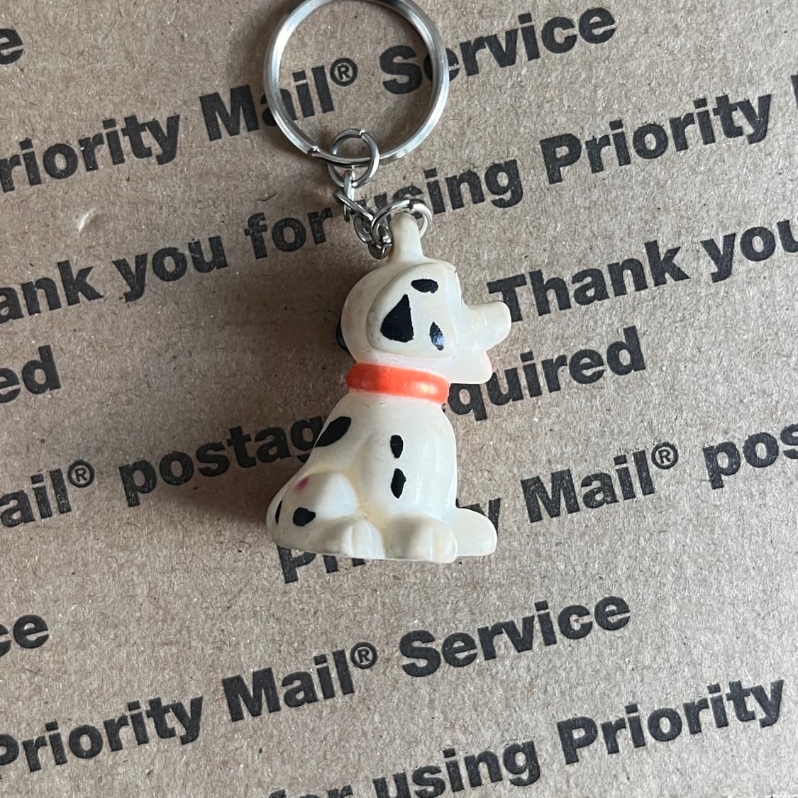 90s vtg Dalmatian Puppy Keyring 상품이미지2