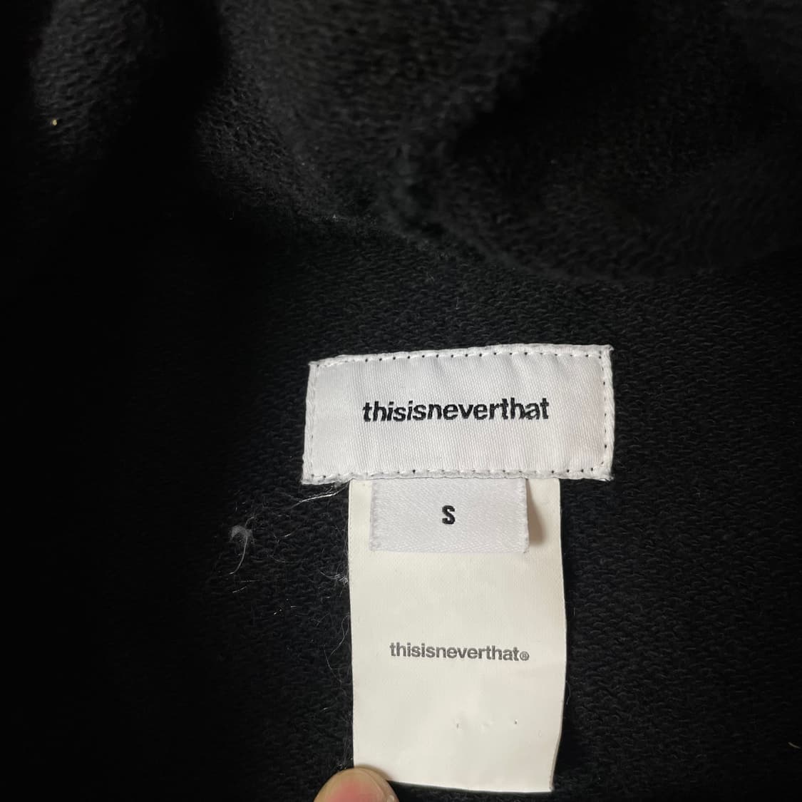 디스이즈네버댓 블랙 후드집업 S 상품이미지4