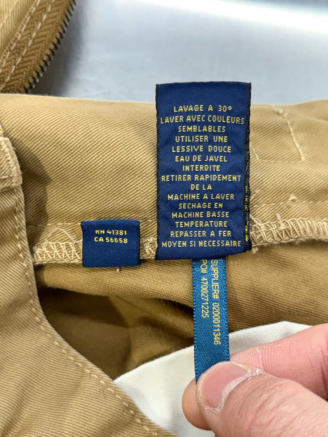 폴로 랄프로렌 카멜 코튼 스트레이트 치노 팬츠 상품이미지7