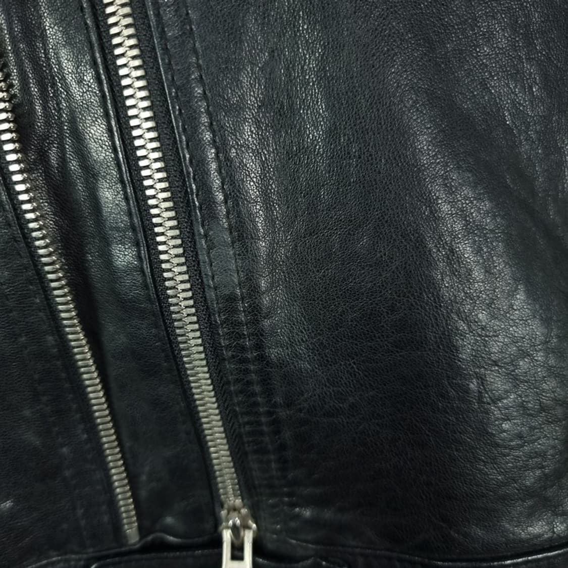 [준지] 생로랑핏 아카이브 카우스킨 소가죽 레더 자켓 블랙 P01461 상품이미지9
