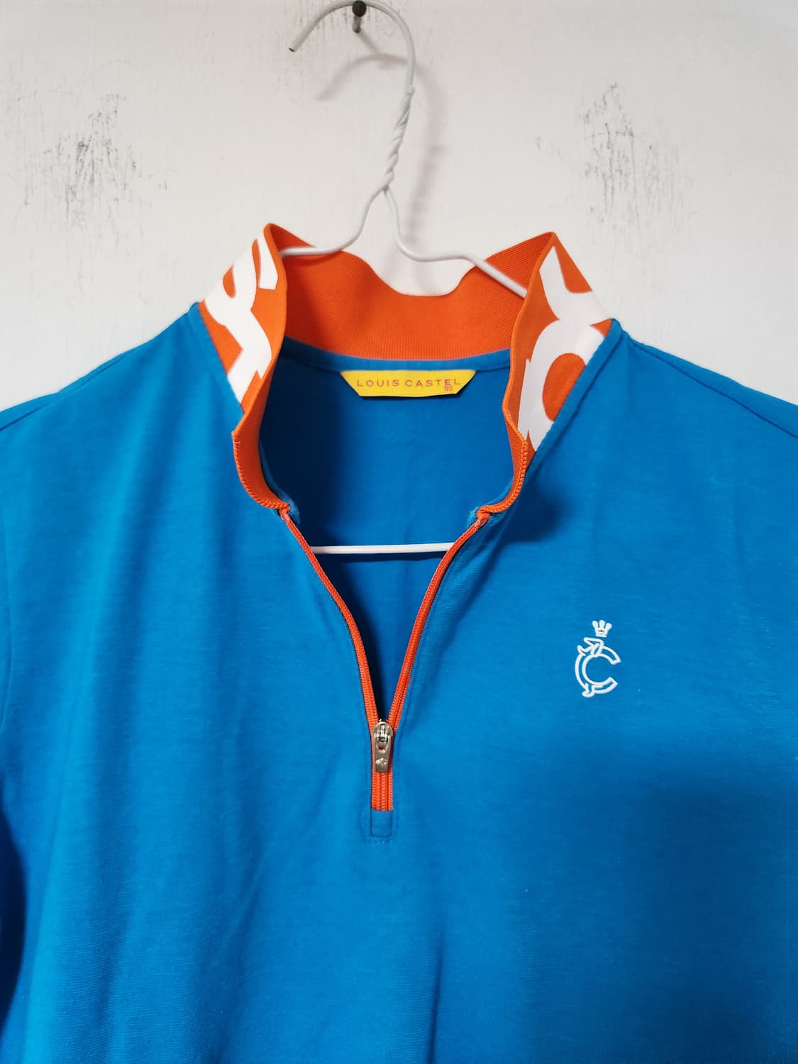 루이까스텔 블루 반집업 반팔 티셔츠90 상품이미지3