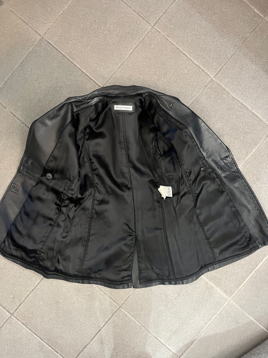 90s 엠포리오 아르마니 고트스킨 레더자켓 상품이미지8