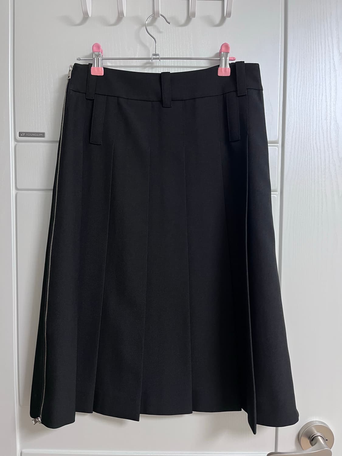 LCDC. SIDE ZIPS PLEATED MIDI SKIRT XS 상품이미지5