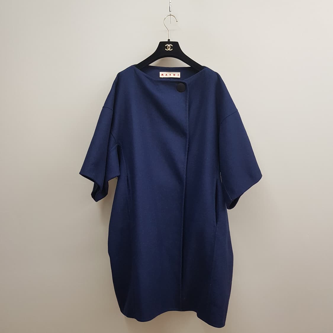 마르니 MARNI 울 혼방 오버핏 반팔 코트 40사이즈 상품이미지1