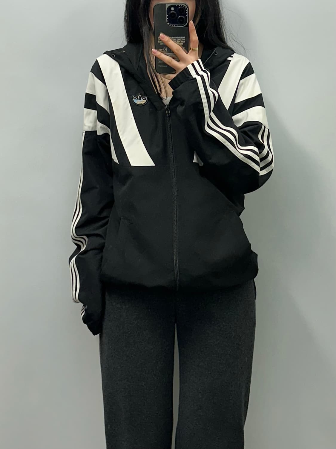 아디다스 오래오배색 트랙 바람막이 상품이미지1