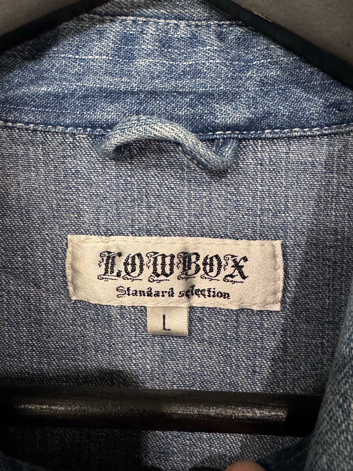 로우박스 그런지 웨스턴 데님셔츠  상품이미지4