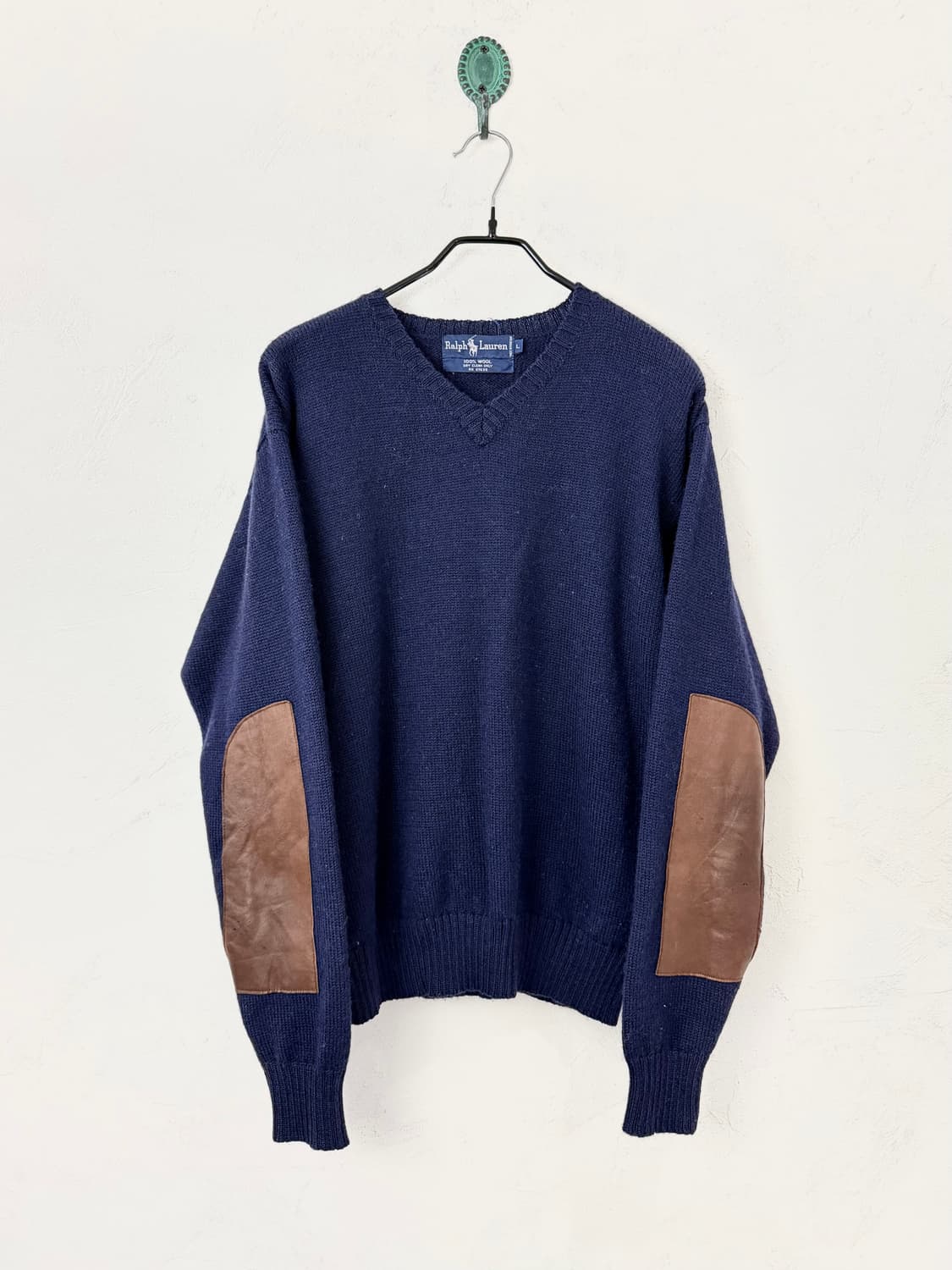 빈티지 랄프로렌 엘보우 패치 니트 상품이미지1