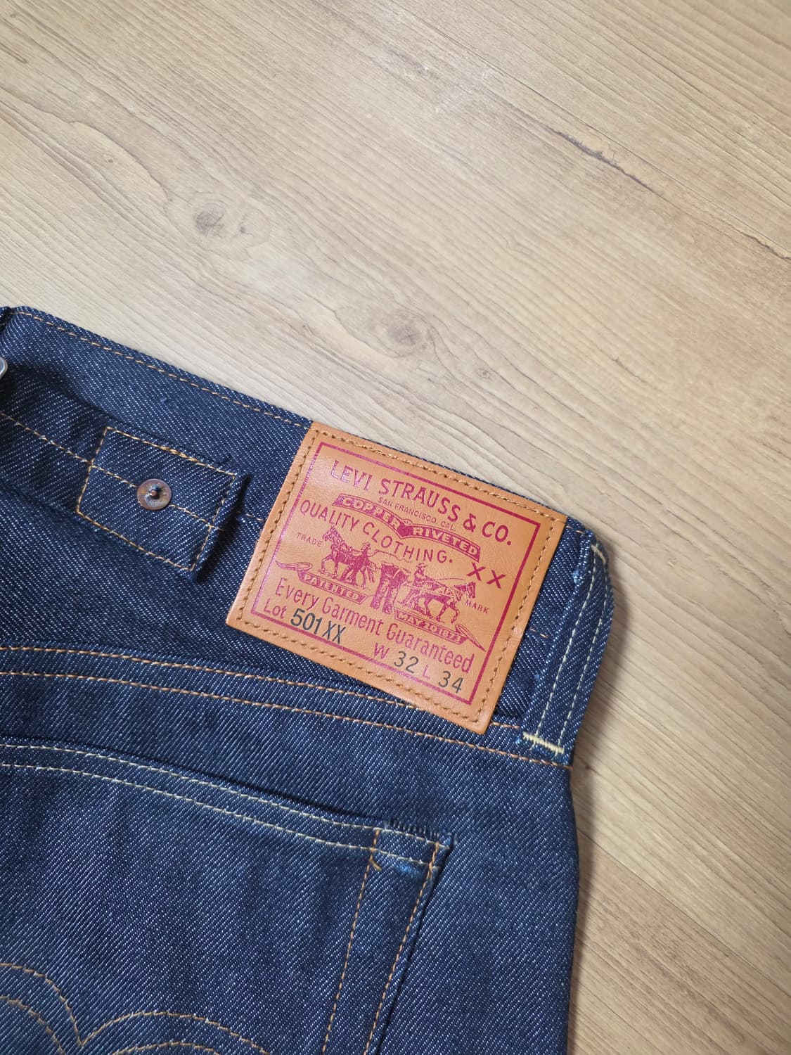 LVC 리지드데님 세트(자켓M + 하의W32L34)팝니다. 새상품급 상품이미지9