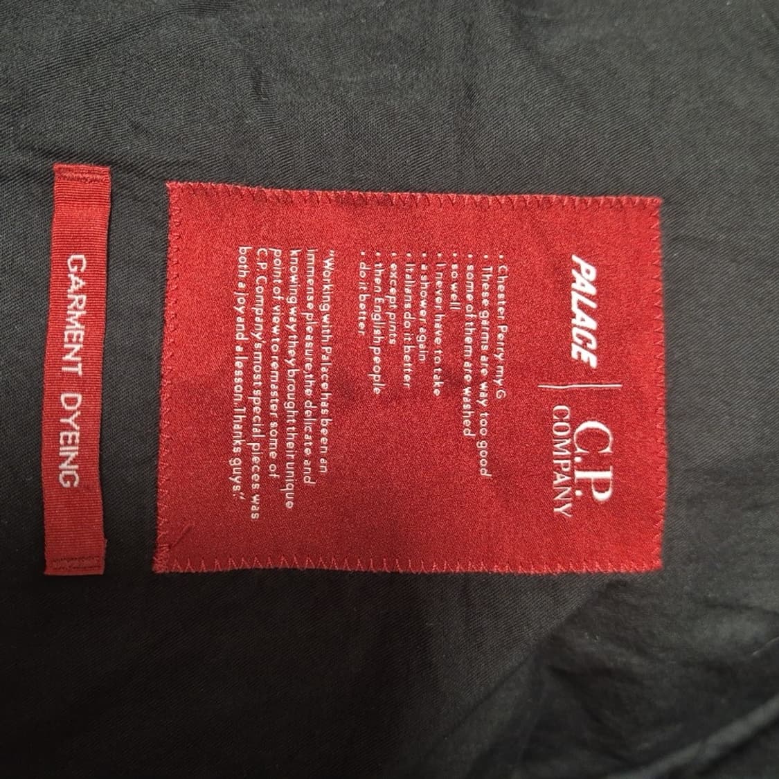 PALACE X CP 컴퍼니 고글 후드 패딩 블랙 자켓 [M] 새제품 상품이미지2