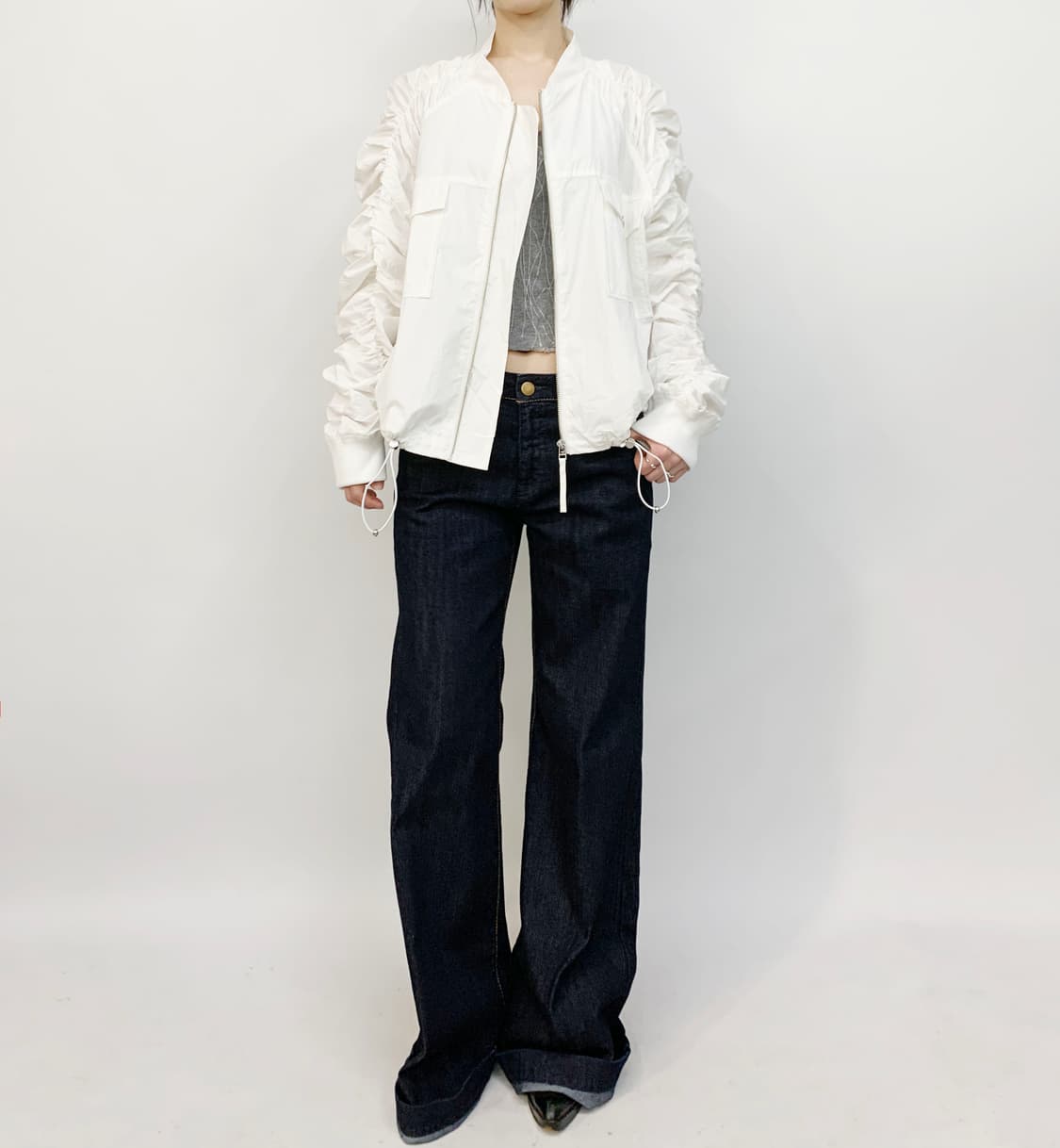  SPOOM 셔링 자켓 상품이미지1