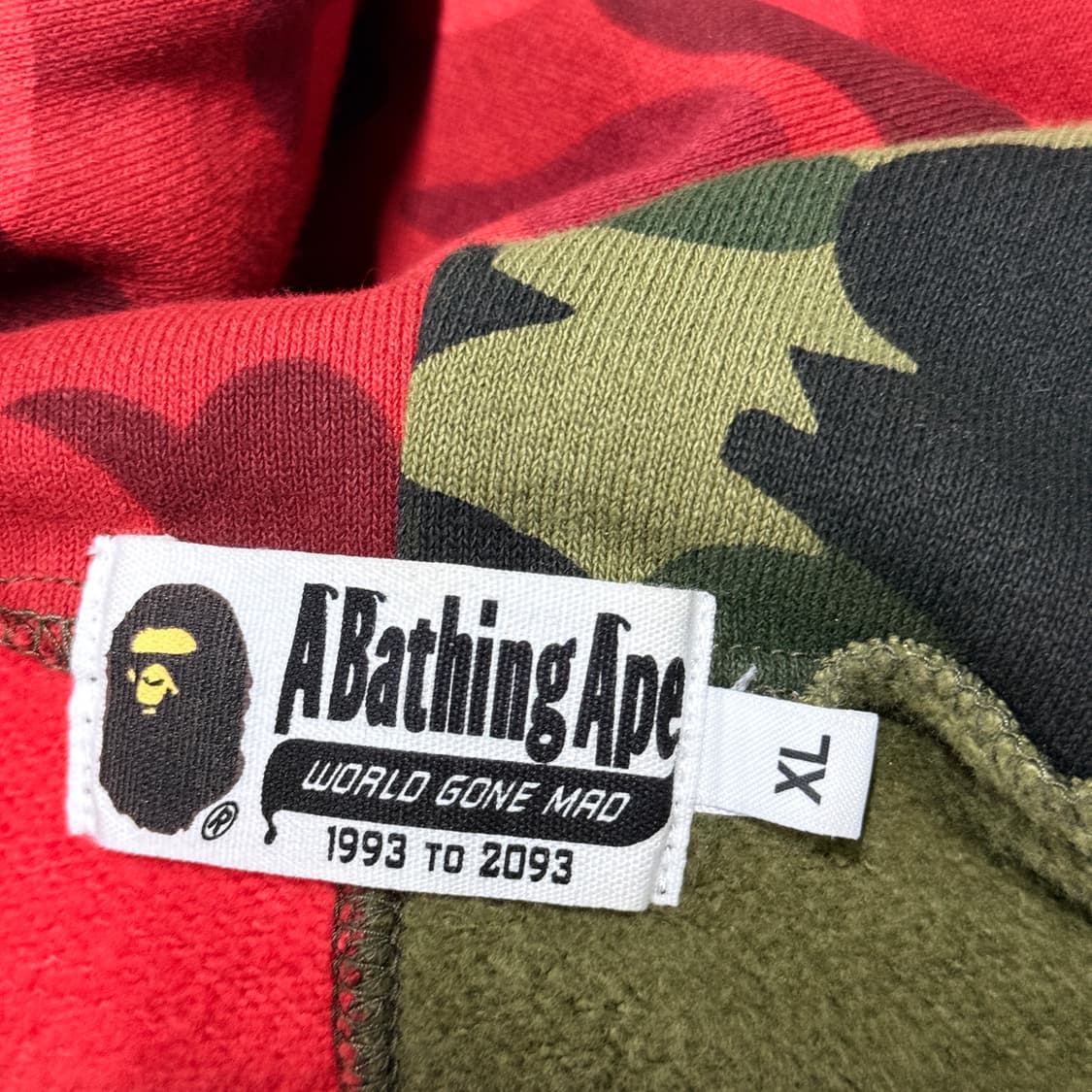 정품 베이프 에이프 헤드 아수라 1st 카모 풀 집업 후디 상품이미지6