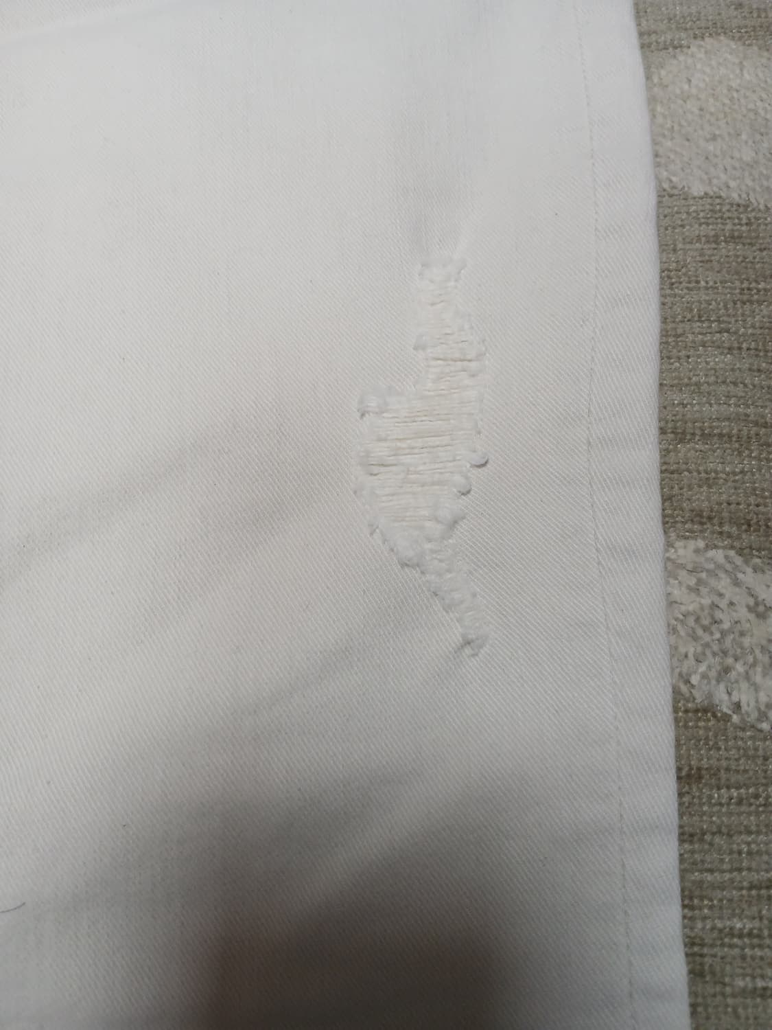 Mother 프리미엄 화이트 데님 팬츠 26  상품이미지8