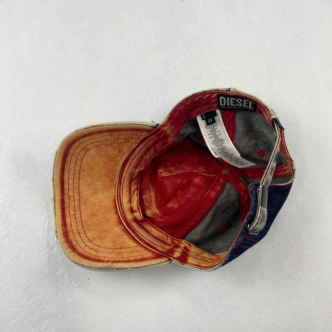 디젤 세이몬 디스트레스드 데님 베이스볼 캡 상품이미지7