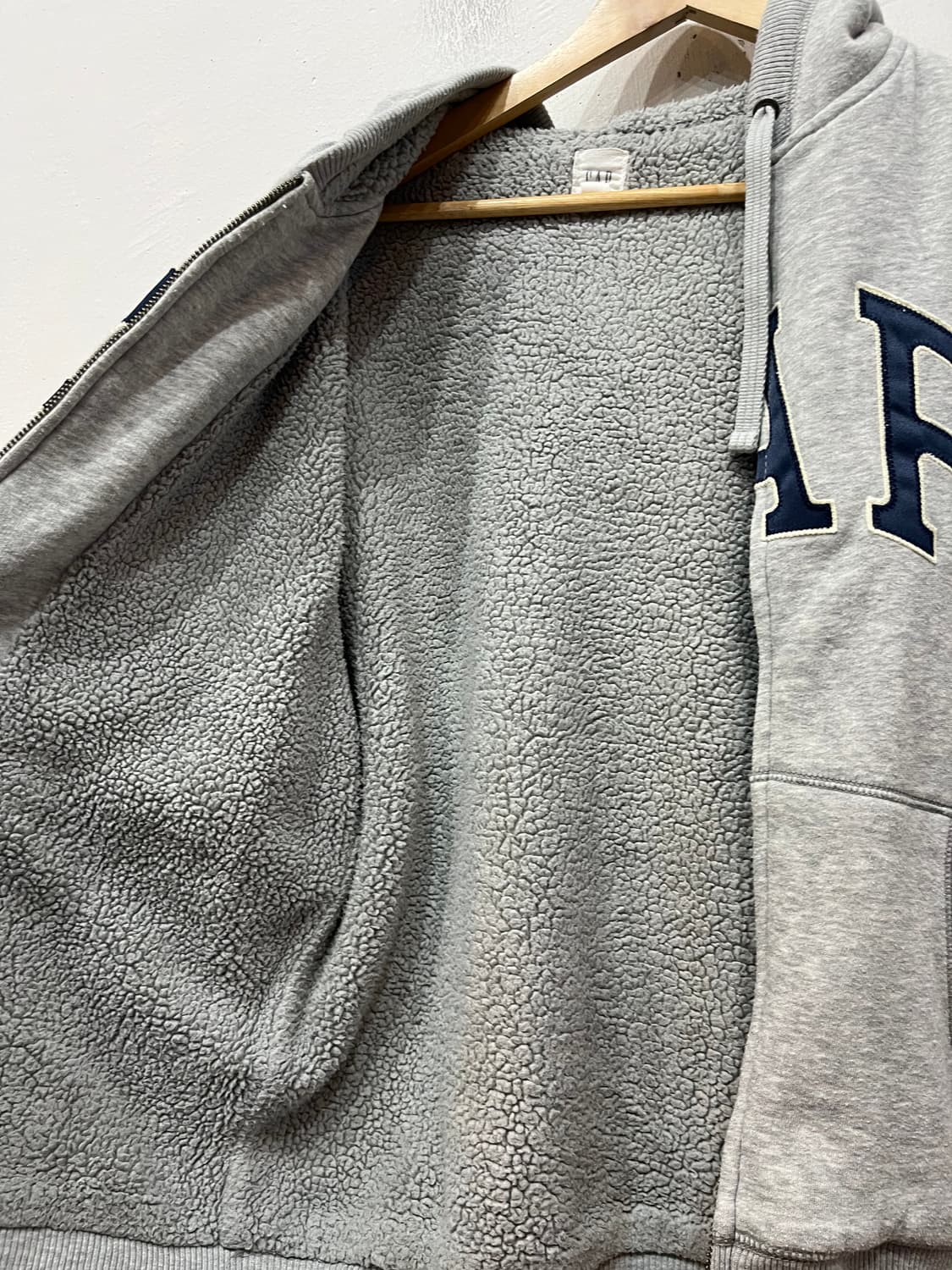 GAP 갭 이너플리스 후드집업 그레이 상품이미지2