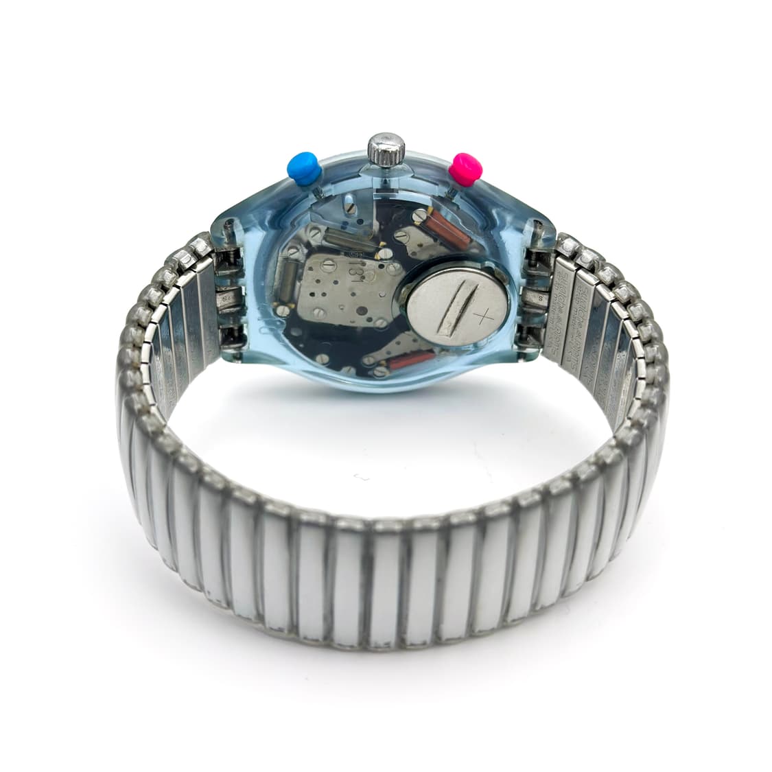 93년판) 빈티지 스와치 아이러니 익스팬션 스트랩 power steel 상품이미지5