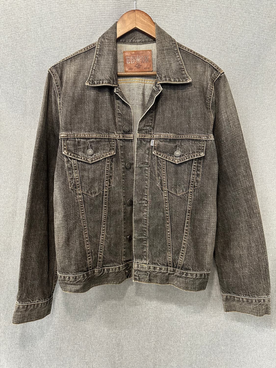 에드윈 EDWIN 블랙 워시 데님 자켓 상품이미지1