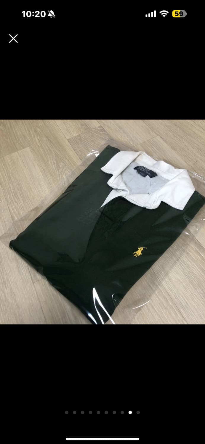폴로 랄프로렌 럭비 셔츠 L 올리브 그린 상품이미지8