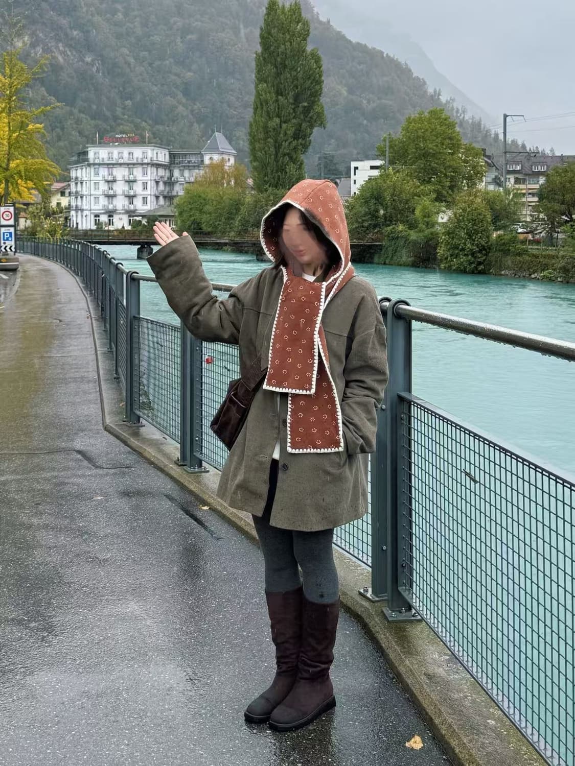 minjiena 비니 모자 브라운 상품이미지2